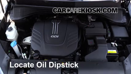Control de nivel de líquido de transmisión de Kia Sorento (2016-2019